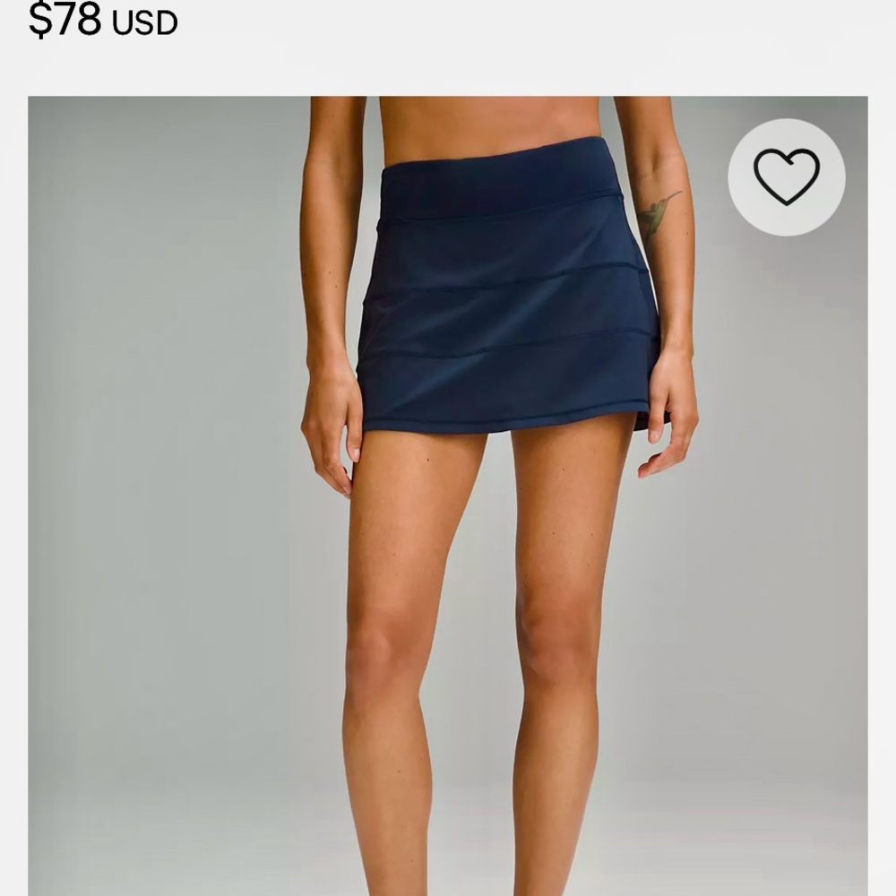 Lululemon black tennis skirt